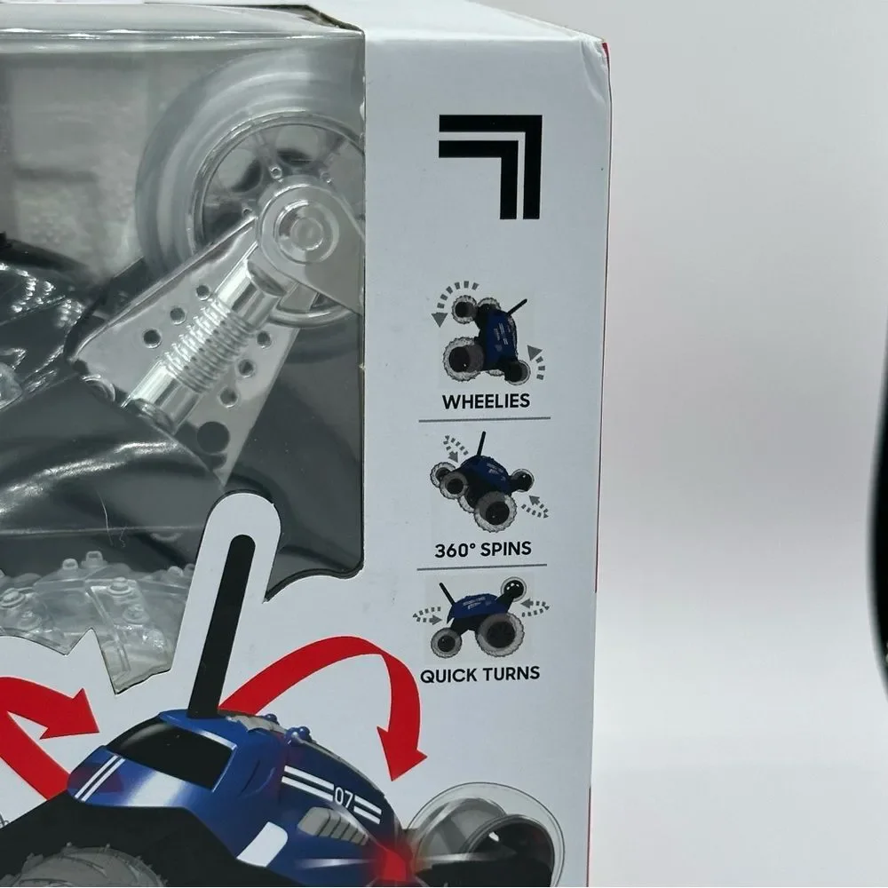 NEW- SHARPER IMAGE® THUNDER TUMBLERREMOTE CONTROL 360° SPINNING CAR BLACK
